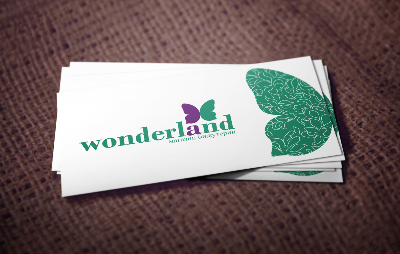 Логотип для магазина бижутерии "Wonderland"