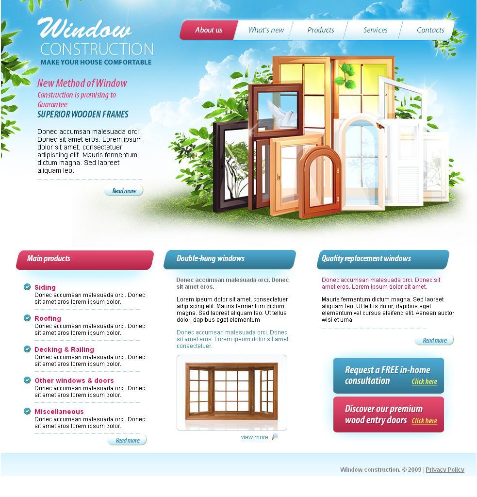 Верстка макета Template Monsters