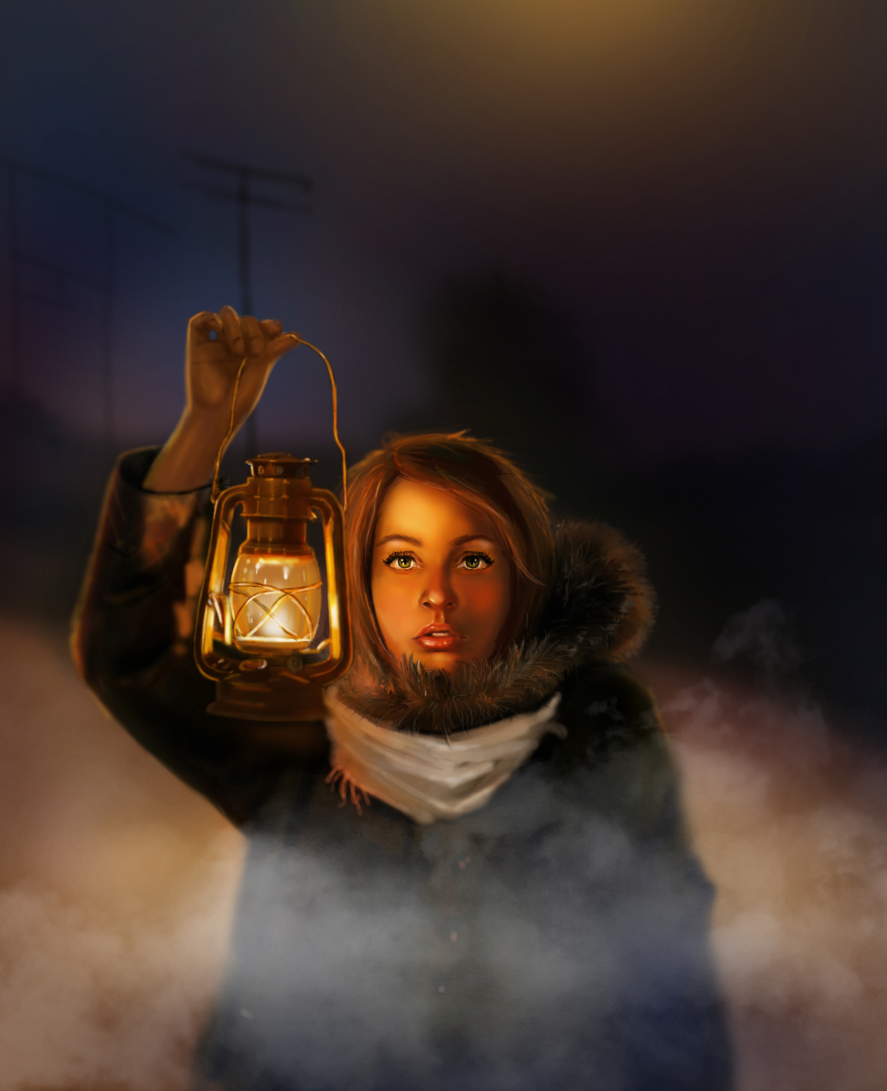 Разгораясь жарко, освещая тьму ночную далеко и ярко.