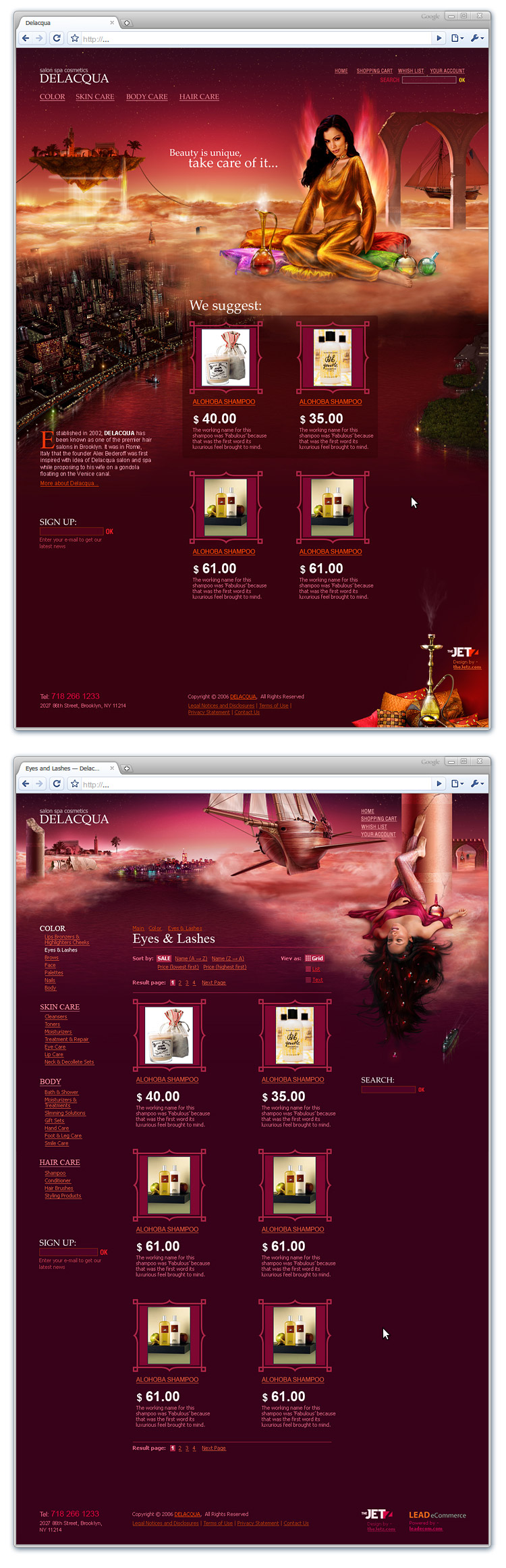 Шаблоны сайта «Delacqua»