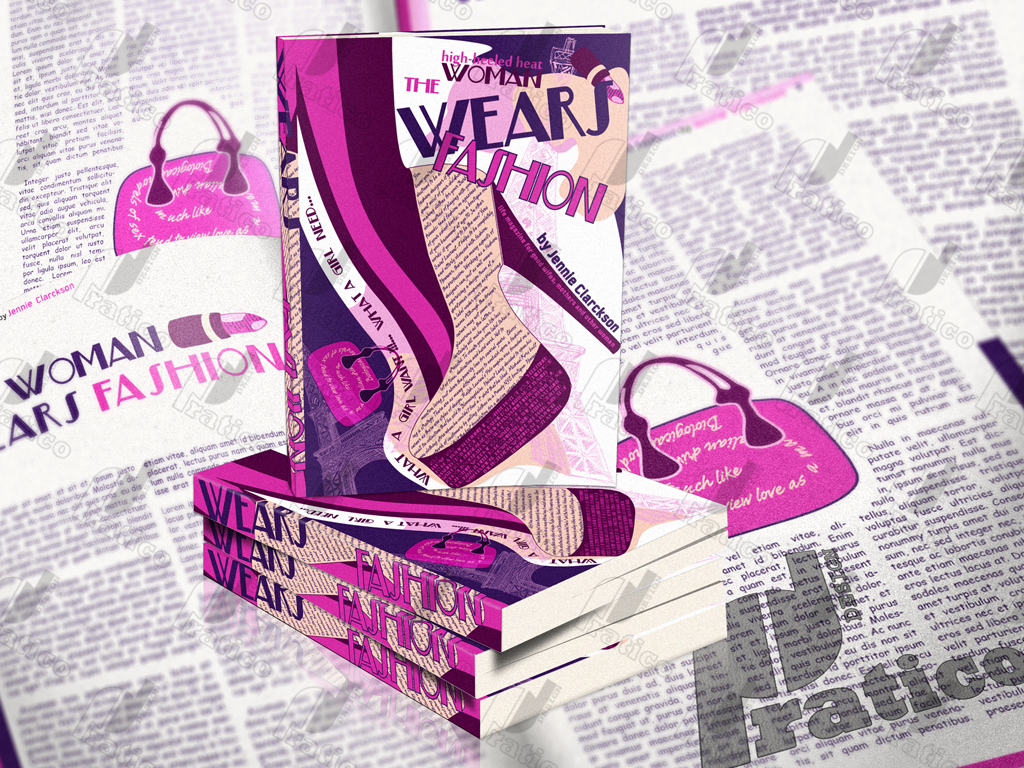 The woman wears fashion