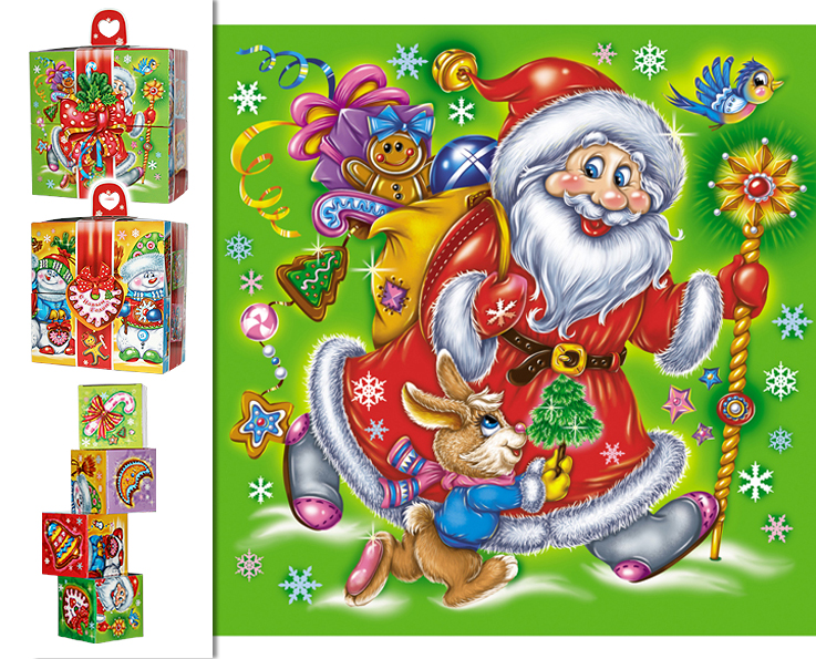 новогодняя упаковка Кубики (1)