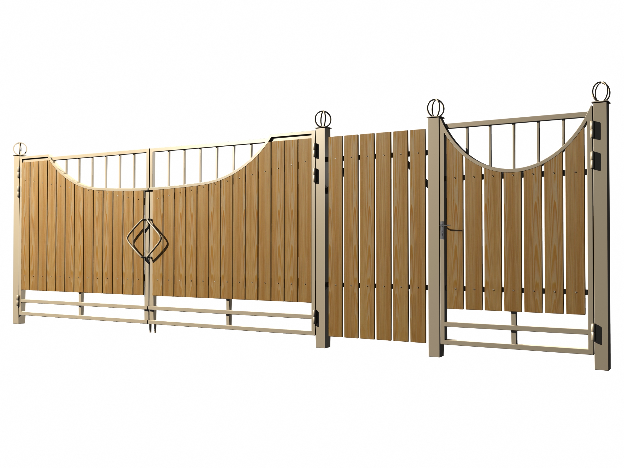 дизайн ворот и калитки