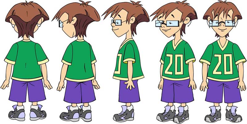 Персонаж для американского мульта "Wise eye"