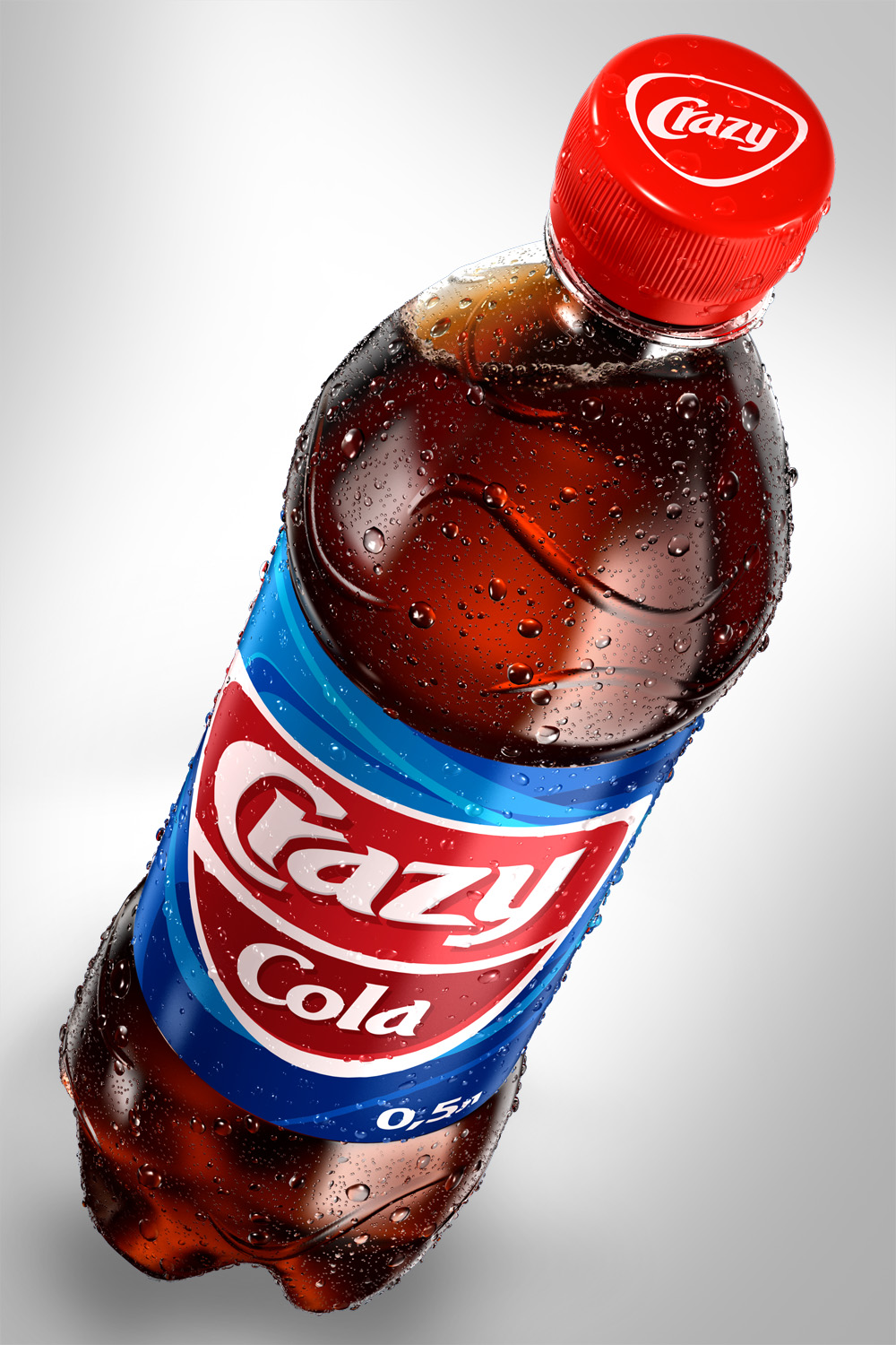 "CrazyCola" 3D бутылка / "CrazyCola" 3D bottle