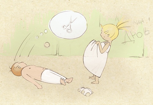 комикс "первый опыт" стр.6