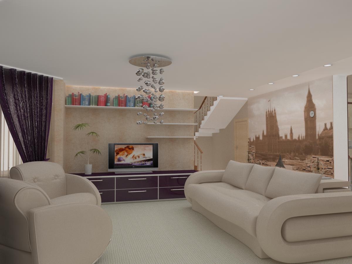 Частный дом. Гостиная