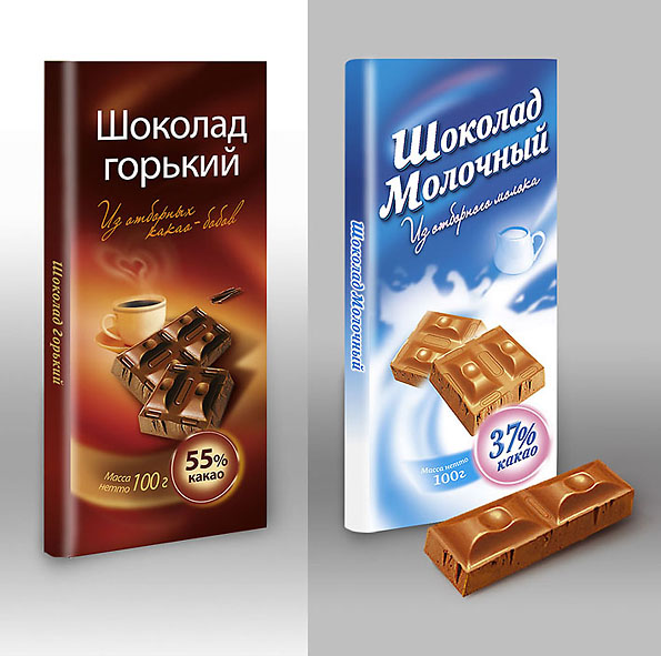 Разработка дизайна этикета шоколада "Чибис".