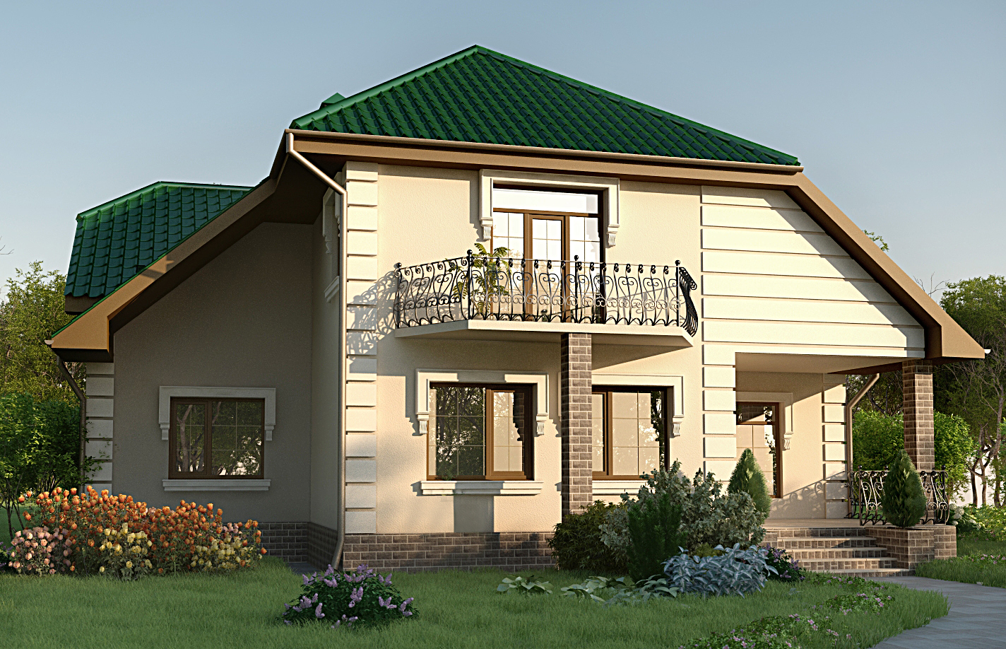 Коттедж-фасад 01