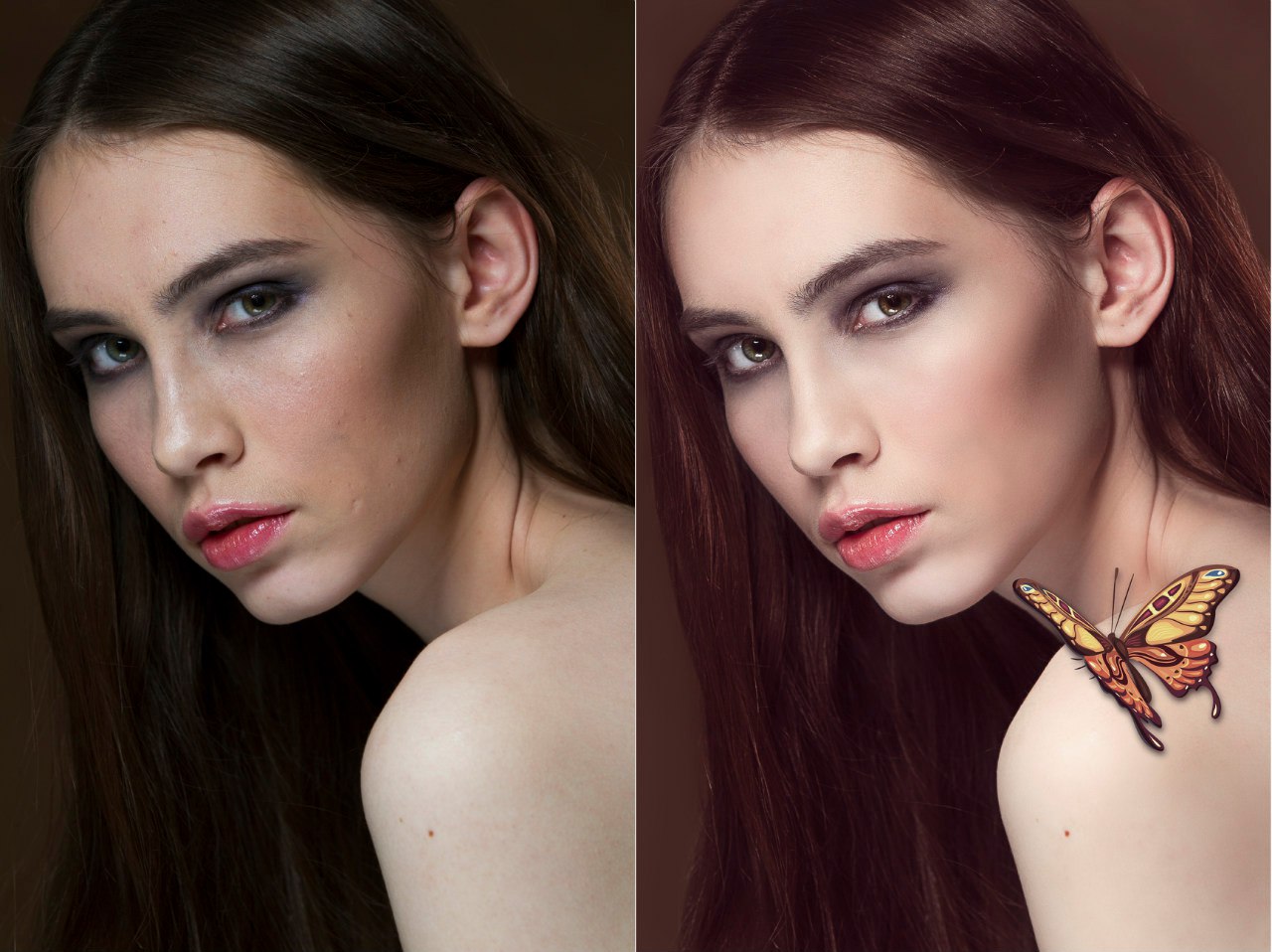 Фантазия с бабочкой