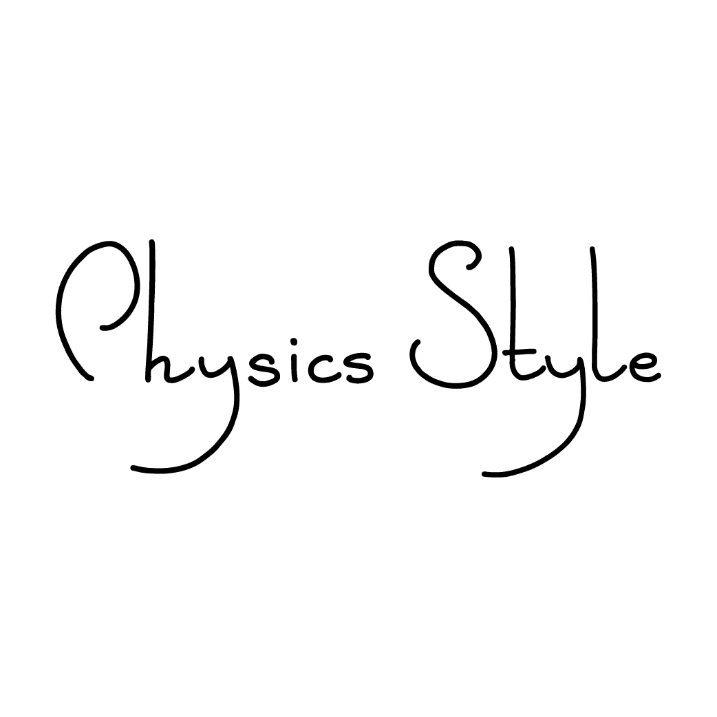 Вариант лого Physics style (каллиграфия)