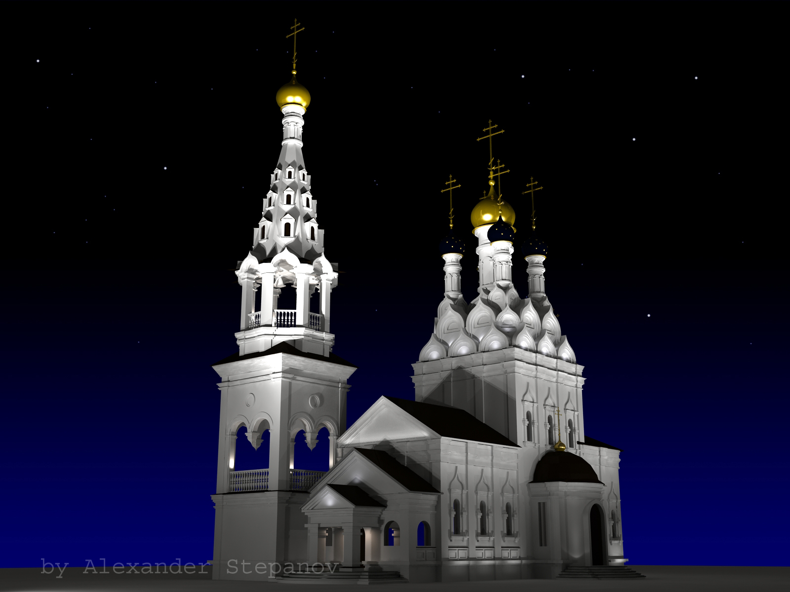 Освещение храма