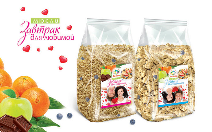 Дизайн этикета "Завтраки для любимых"