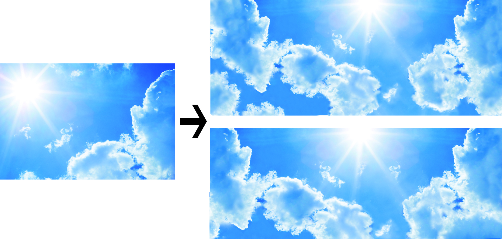 Фотопечать "Небо" для строительной компании