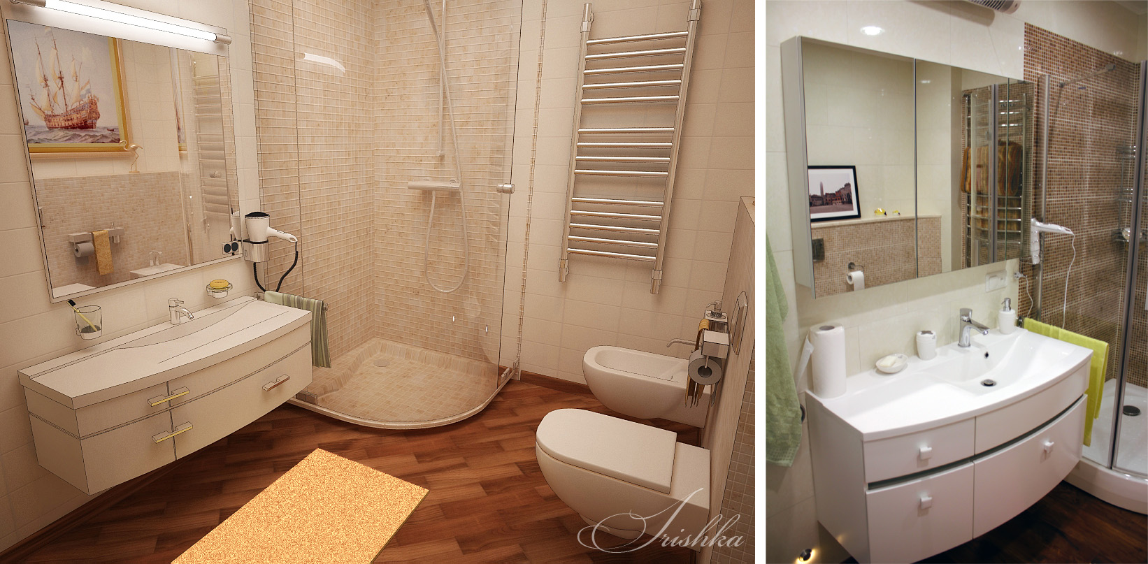 Ванная комната-3 + фотография реализованного проекта