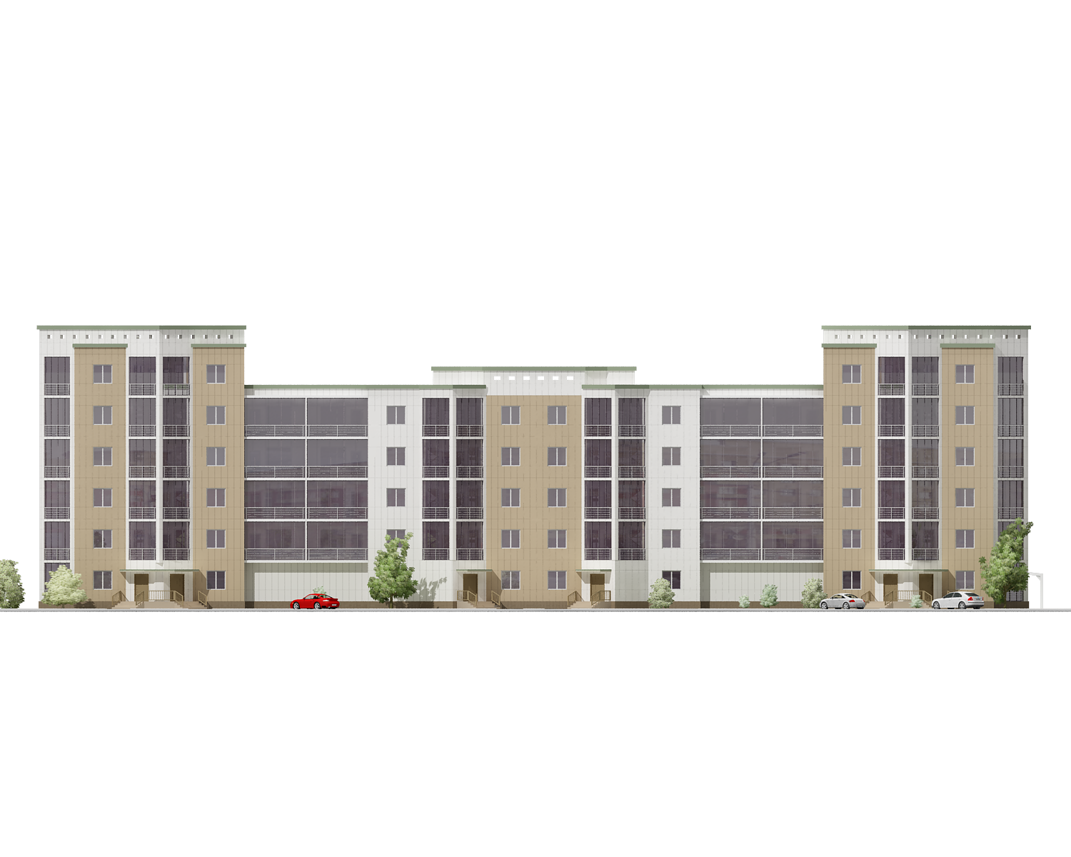 проект жилого дома средней этажности