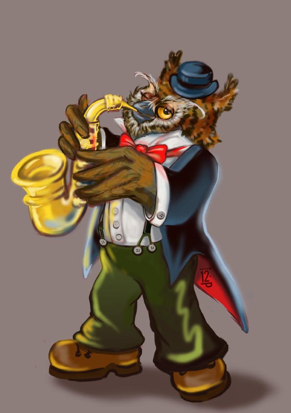 Филин -музыкант