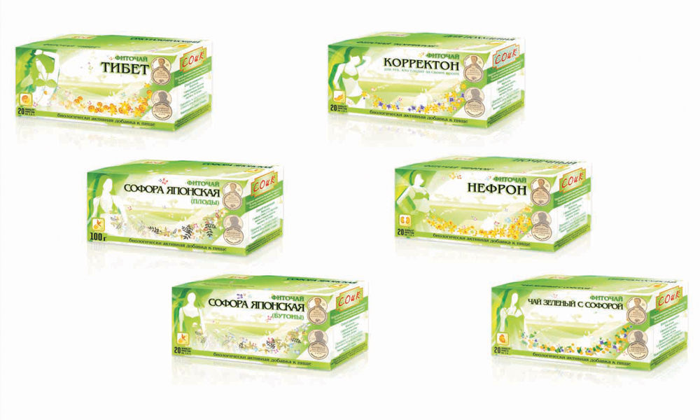Серия фиточаев для ООО Соик