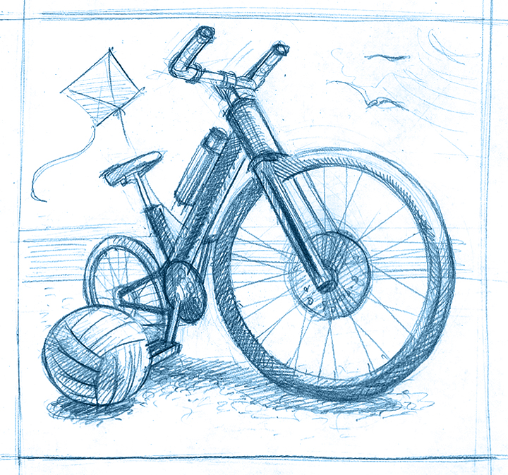 Эскиз к вкладу "Летний" для Балтинвестбанка