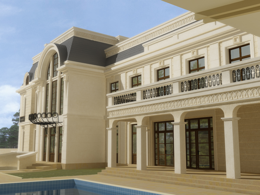 визуализация экстерьера