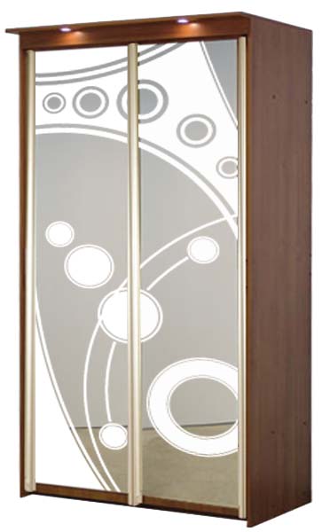Рисунок на зеркале для шкафов-купе