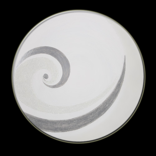 Декоративное блюдо - Серебряный вихрь