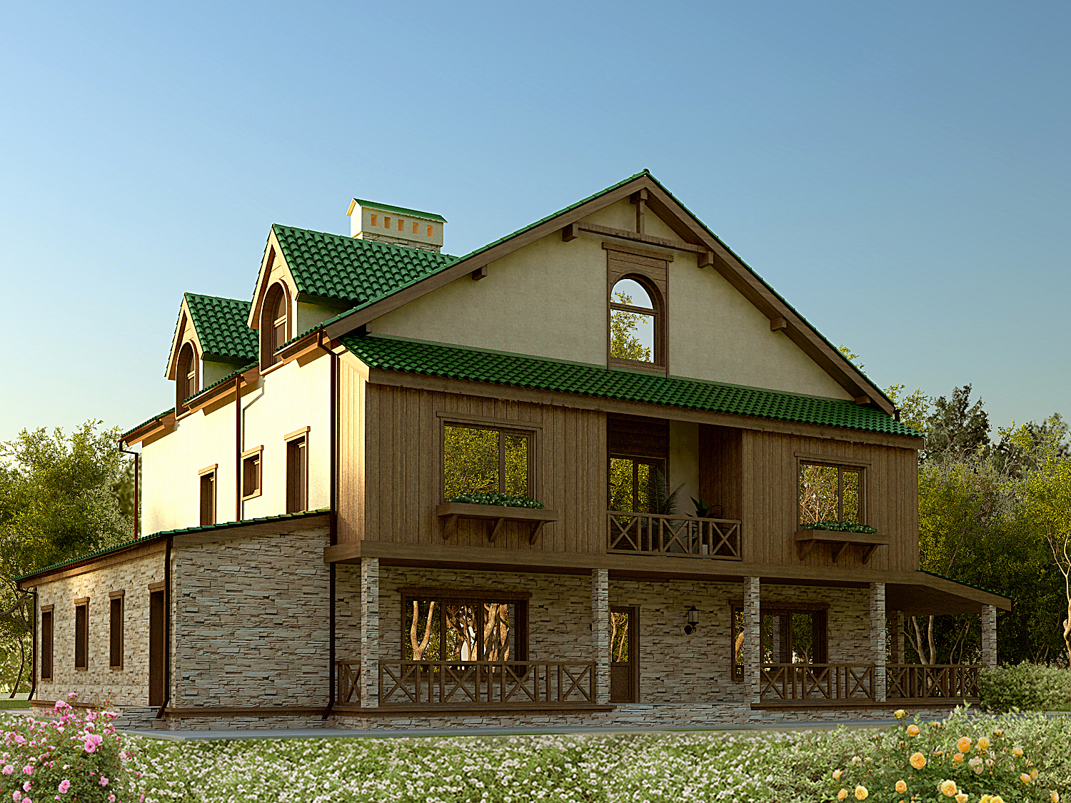 Коттедж в поселке 02