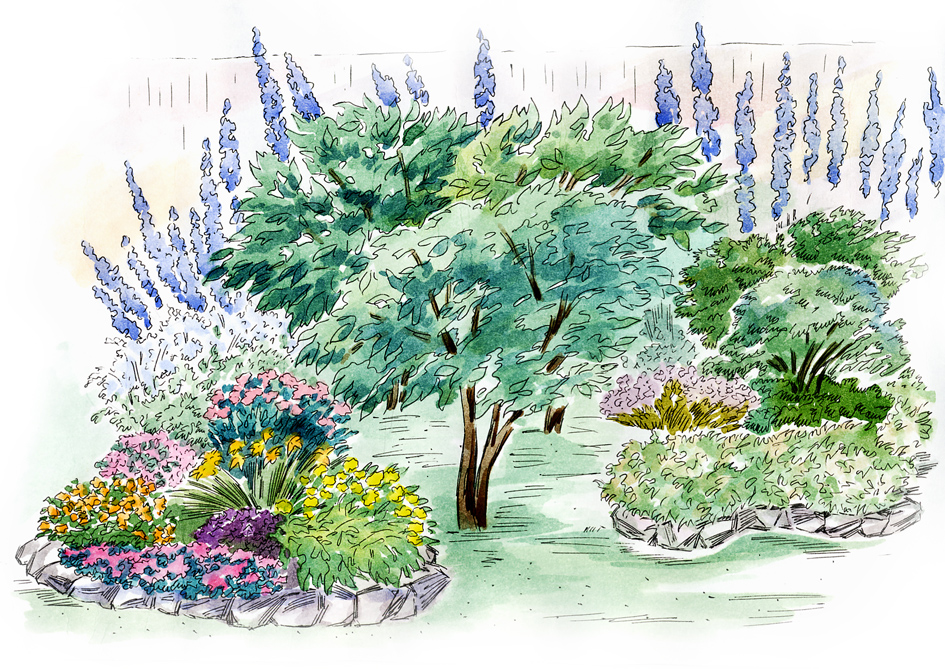 рисунок для журнала "Дом и сад"