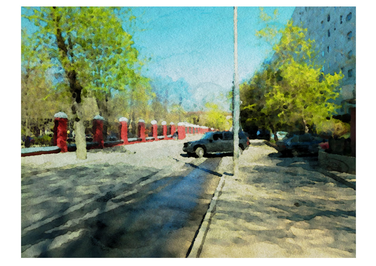 этюд " Улица"