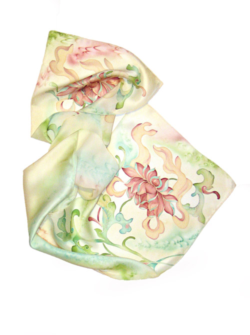 Шарф "Китайский лотос"