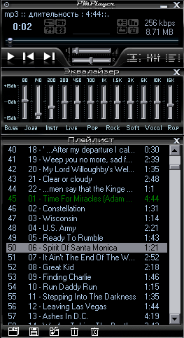 Интерфейс PMPlayer