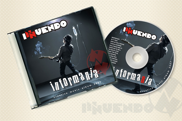 Логотип муз. группы "Innuendo". Оформление CD-диска (1)