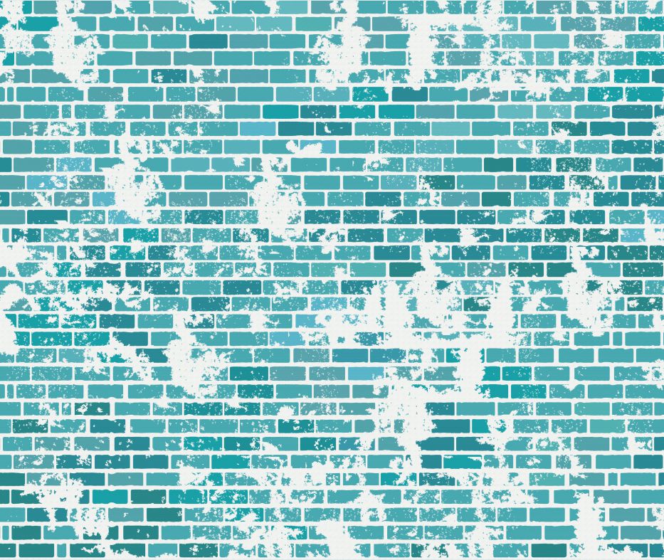 Фотопанно "Бирюзовый кирпич" 3200х2700