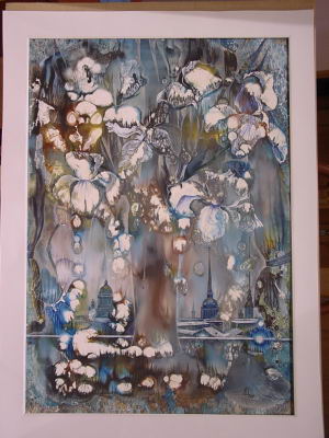 Белые ночи. Монотипия. Бум, темп..акв