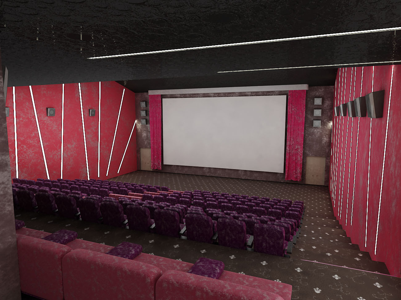 кинотеатр, 4 этаж, гипермаркет типа лидо "ЗАМОК"