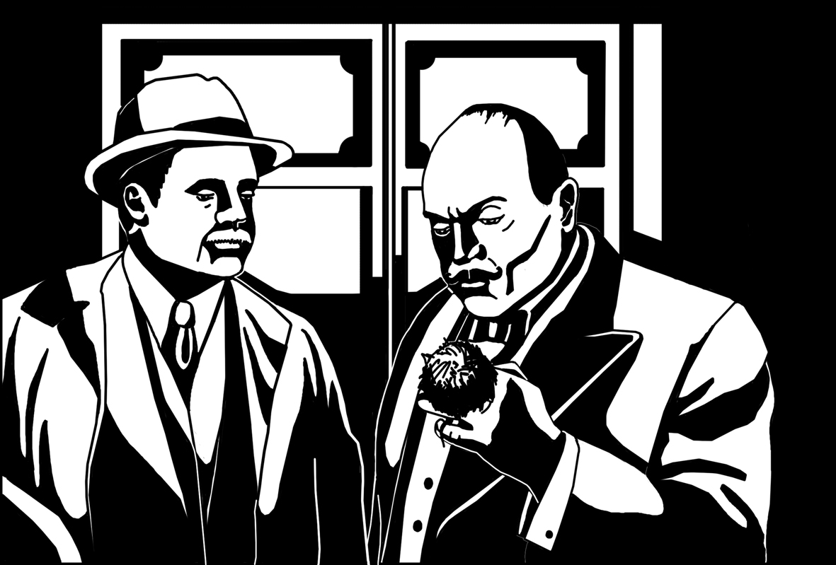 иллюстрация к рассказам А. Кристи