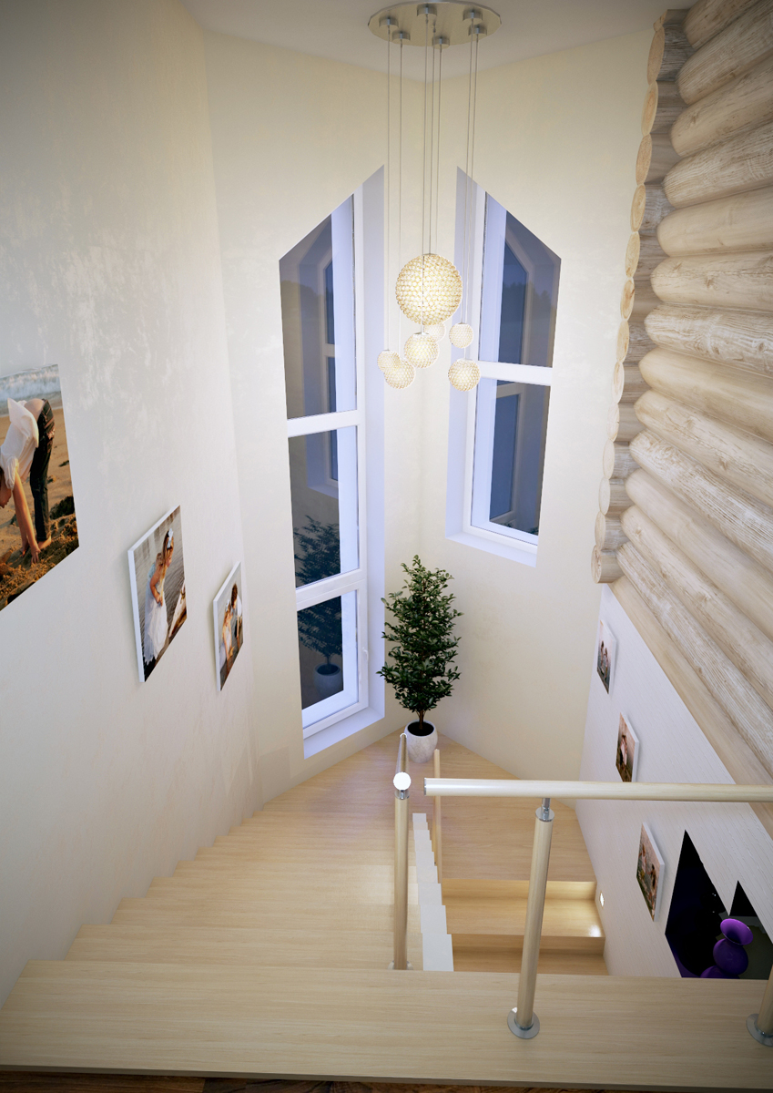 Коттедж лестнечный марш