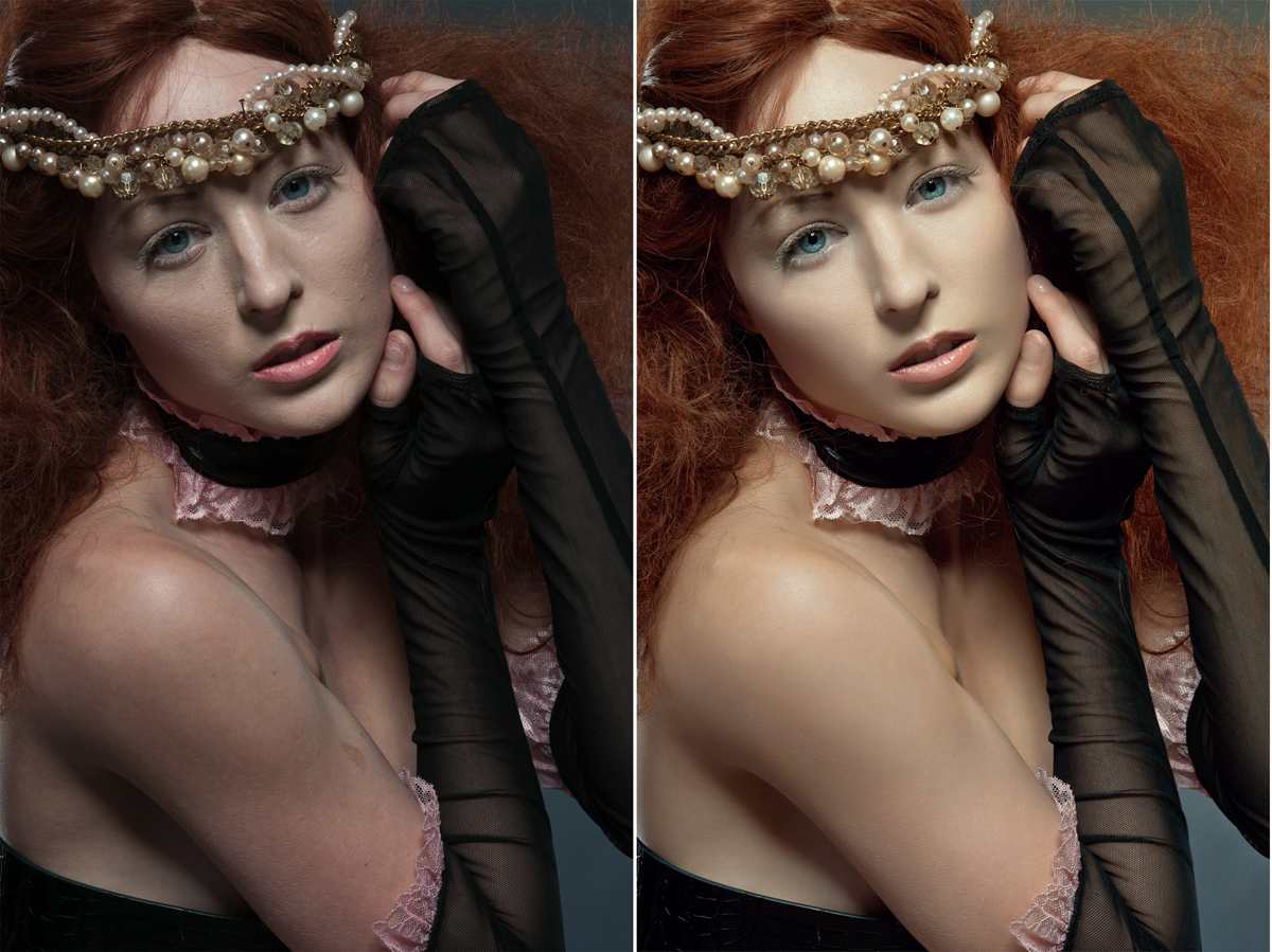 Ретушь студийного портрета