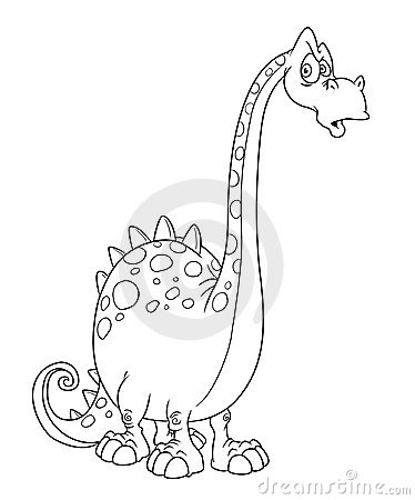 Динозавр - раскраска