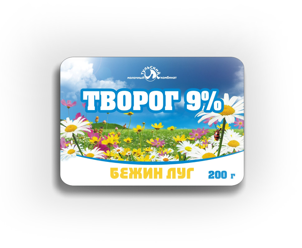 Дизайн этикетки для творога