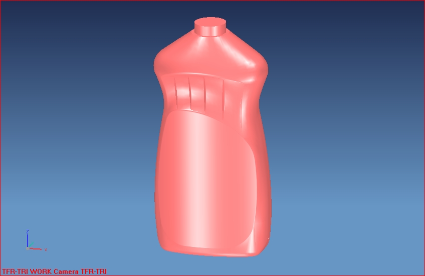 Проектирование 3D модели флакона для бытовой химии.0.5л UG NX6