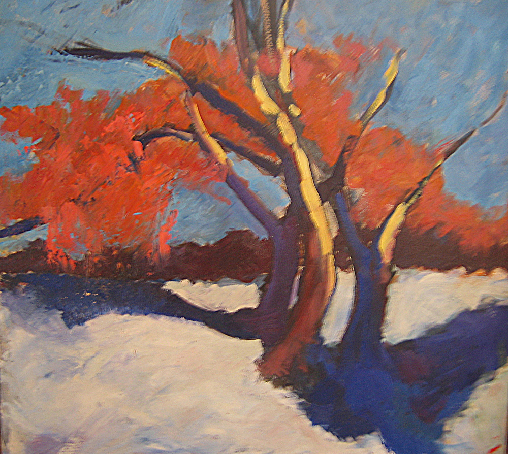 пейзаж №9 (оргалит, масло)