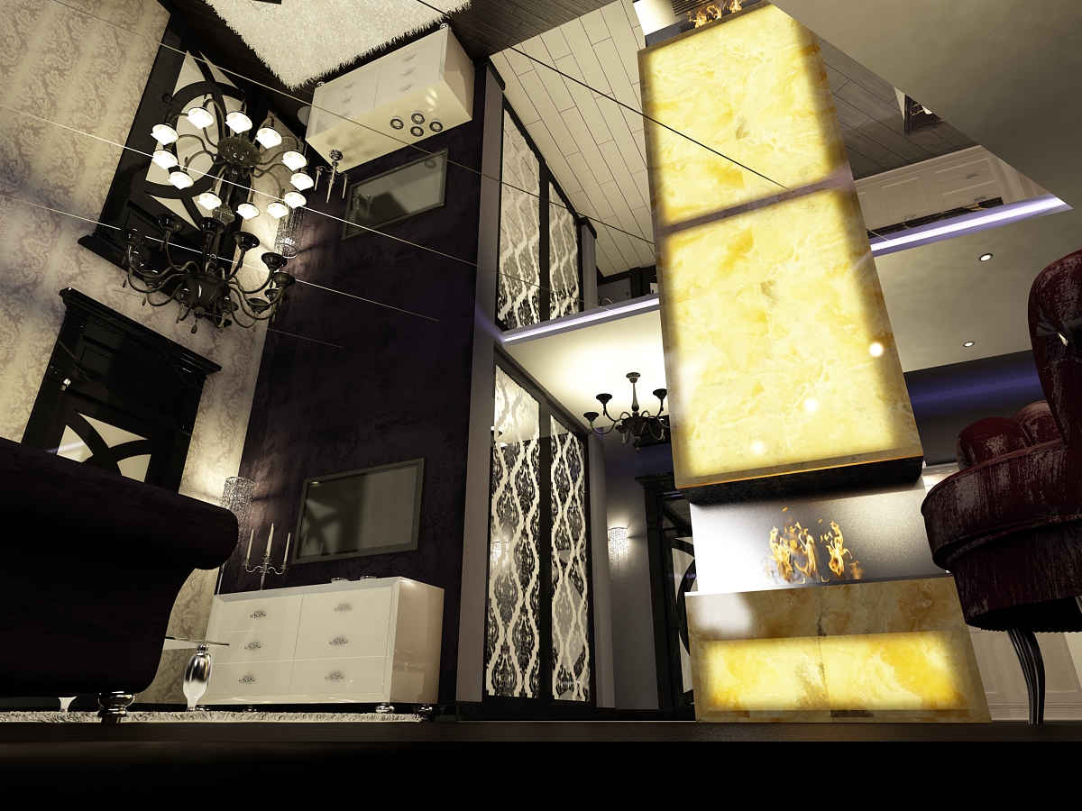 ЖК "Алые Паруса". Гостиная-кухня