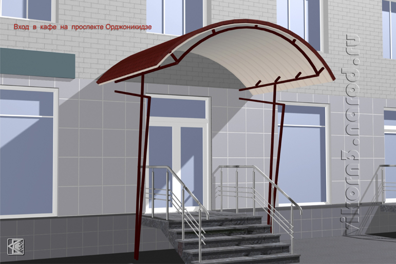 Вход в кафе