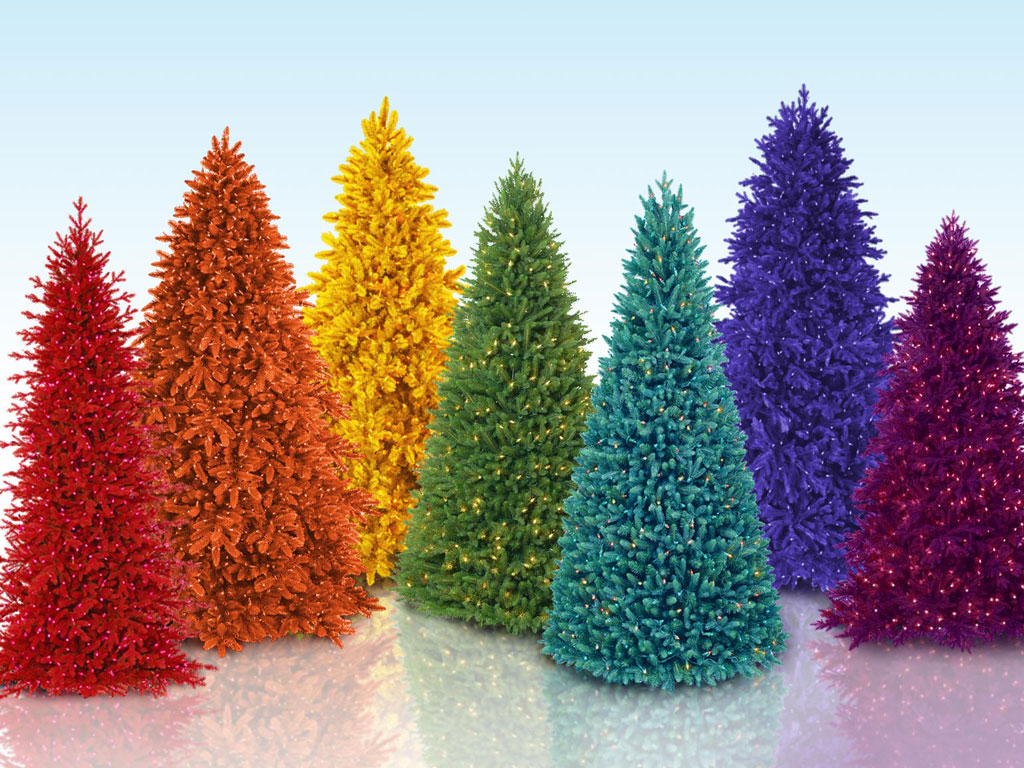 Цветные ёлки