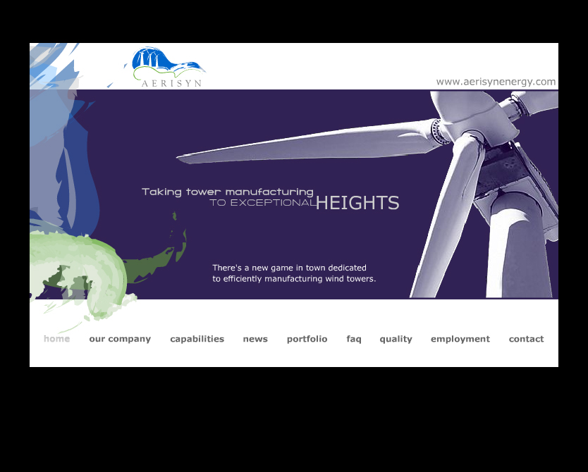 сайт компании "AerSynEnergy"