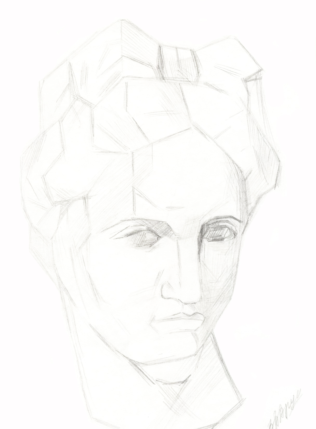 Гипсовая голова