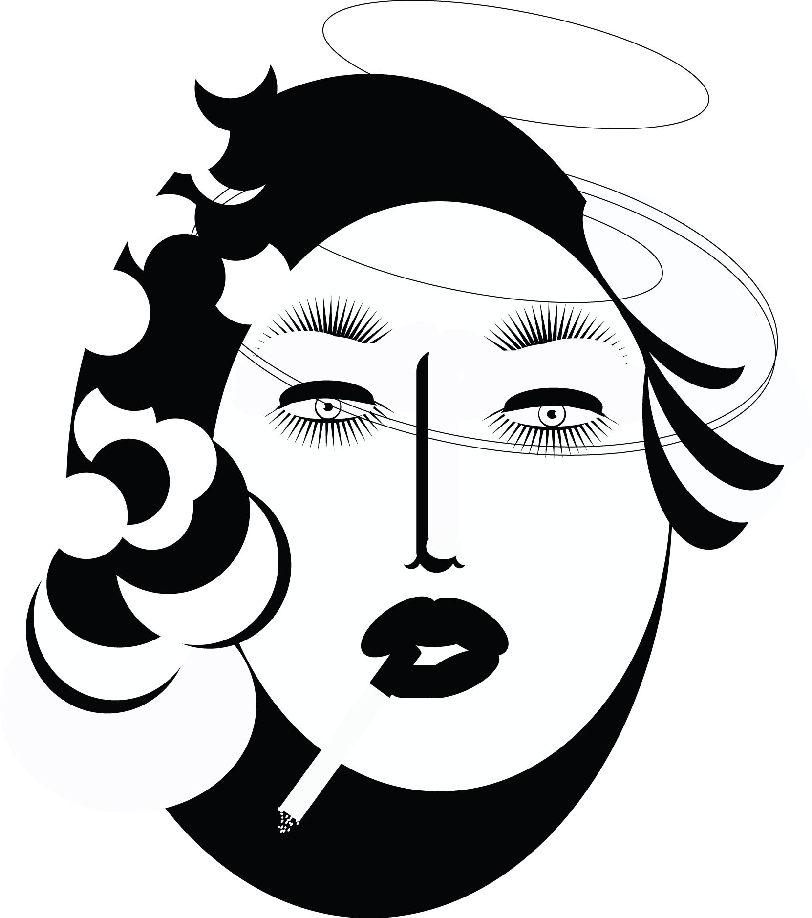 девушка с сигаретой