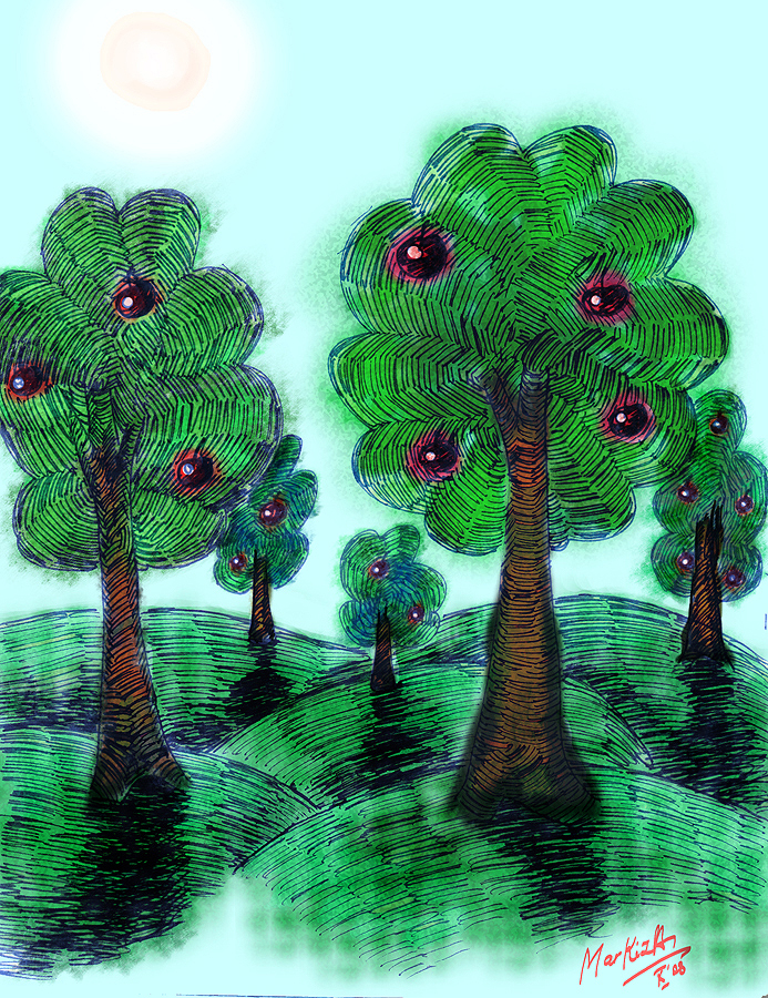 Яблоневый сад.