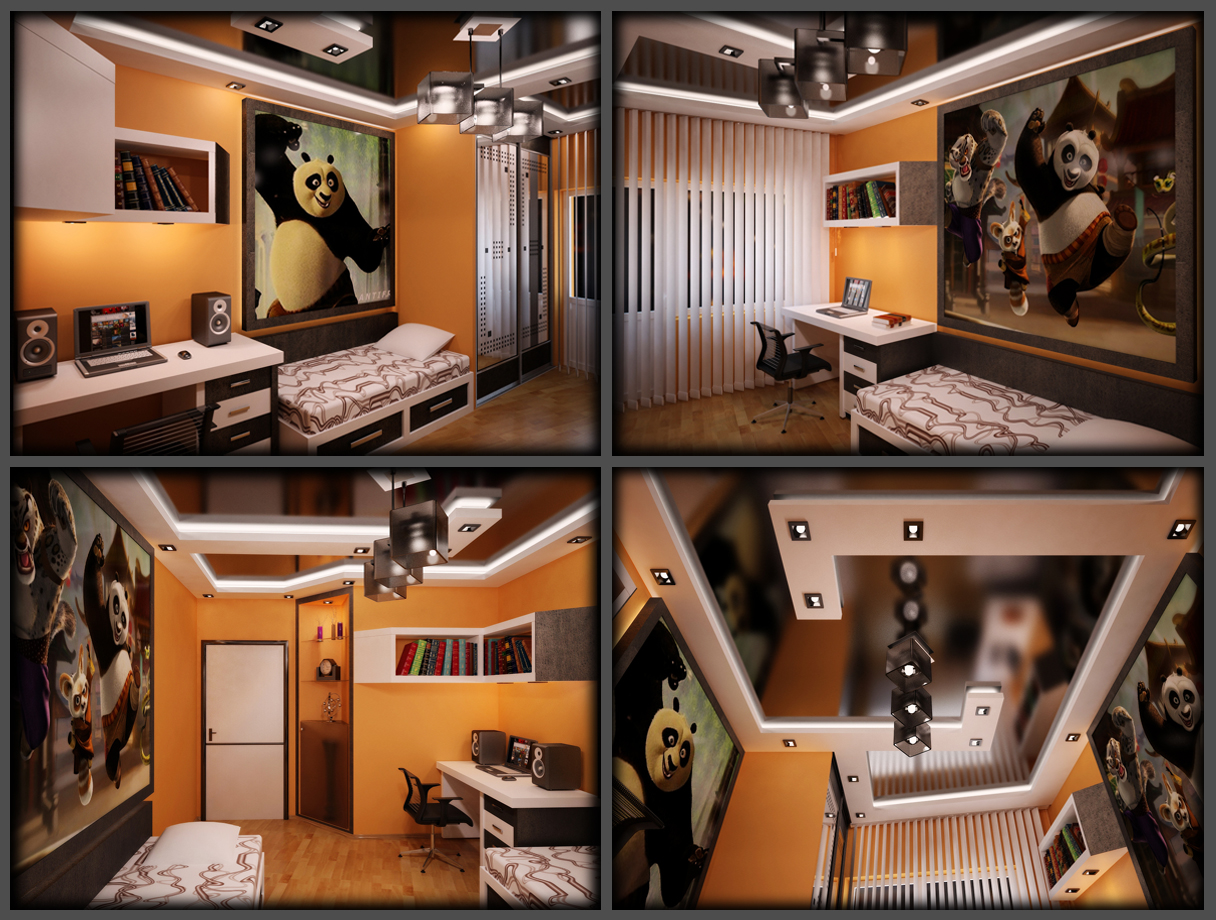 Хай-тек в детской (ночь)